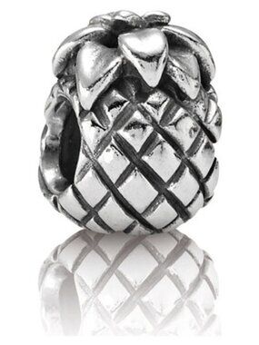 PANDORA Pineapple Charm Authentic Sterling Silver Fruit Food Hospitality Welcome